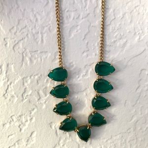 J.Crew Green Gem Necklace